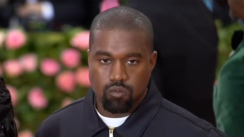 Artist Kanye West at the Met Gala in 2019 in New York. Video screen grab via Wikipedia