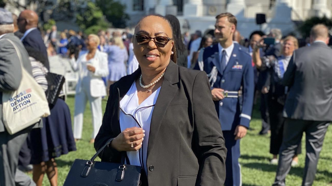 The Rev. Rhonda Thomas attends an event at the White House. (Photo courtesy Faith in Florida)