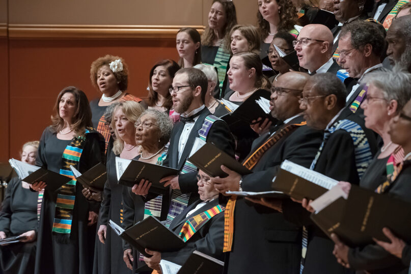 The Spirituals Project Choir performs in Denver, Colorado, in 2018. Photo courtesy of the University of Denver