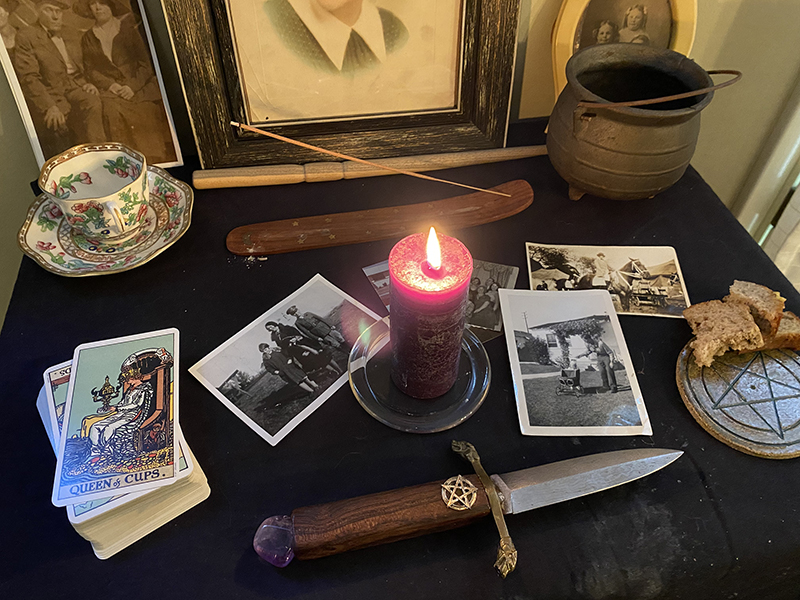 An example of a Samhain altar. Photo by Heather Greene