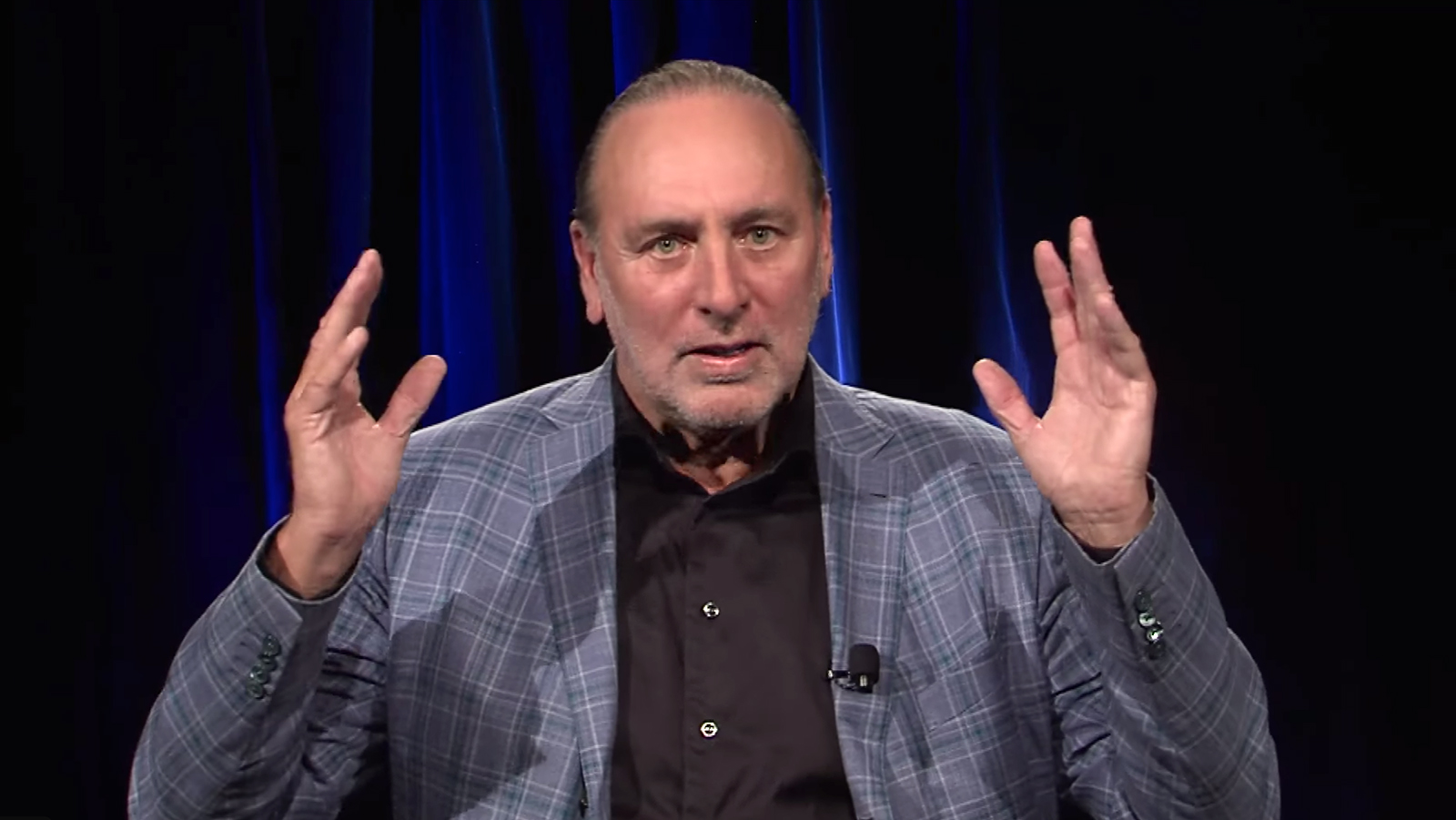 Brian Houston addresses his resignation from Hillsong Church in a video released Nov. 3, 2022. Video screen grab