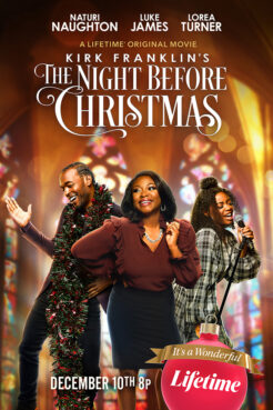 Poster for “Kirk Franklin’s The Night Before Christmas” on Lifetime. Image courtesy of Lifetime