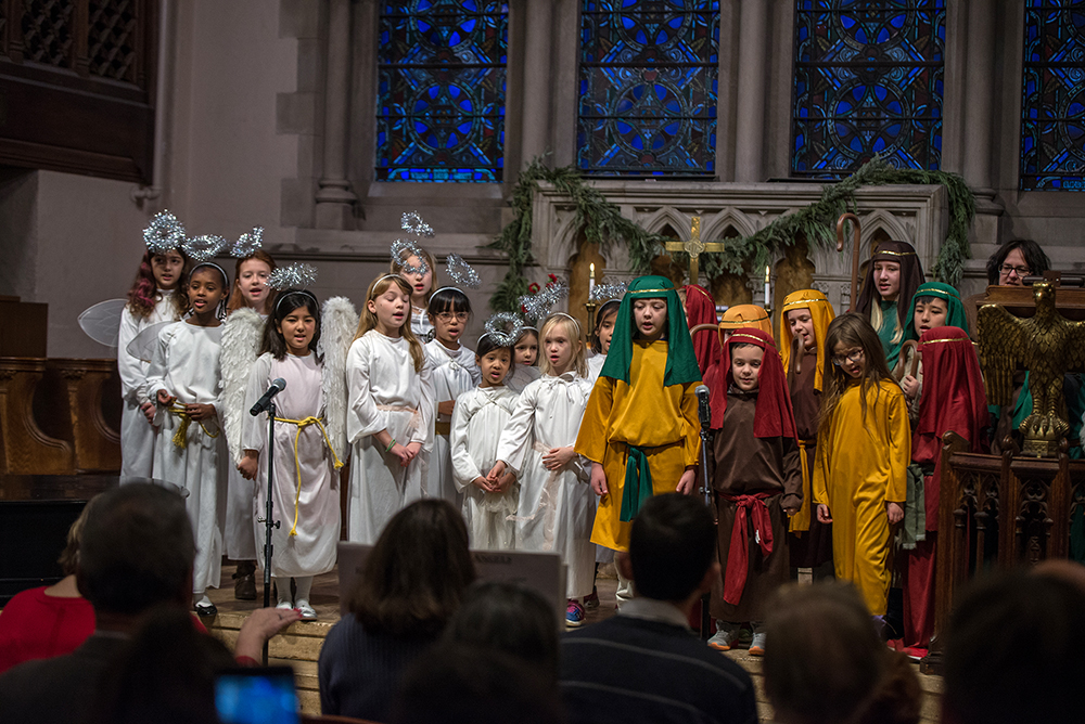 Children participate in the Christmas Pageant at Old South Church in Boston on Dec. 15, 2019. Photo by Colin Pape/Flickr/Creative Commons