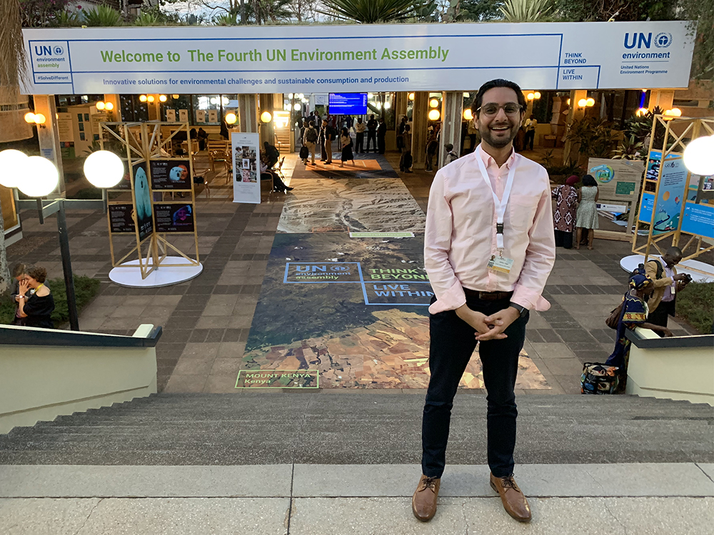 Gopal Patel at the 4th UN Environment Assembly in Nairobi, Kenya, in March 2019. Courtesy photo