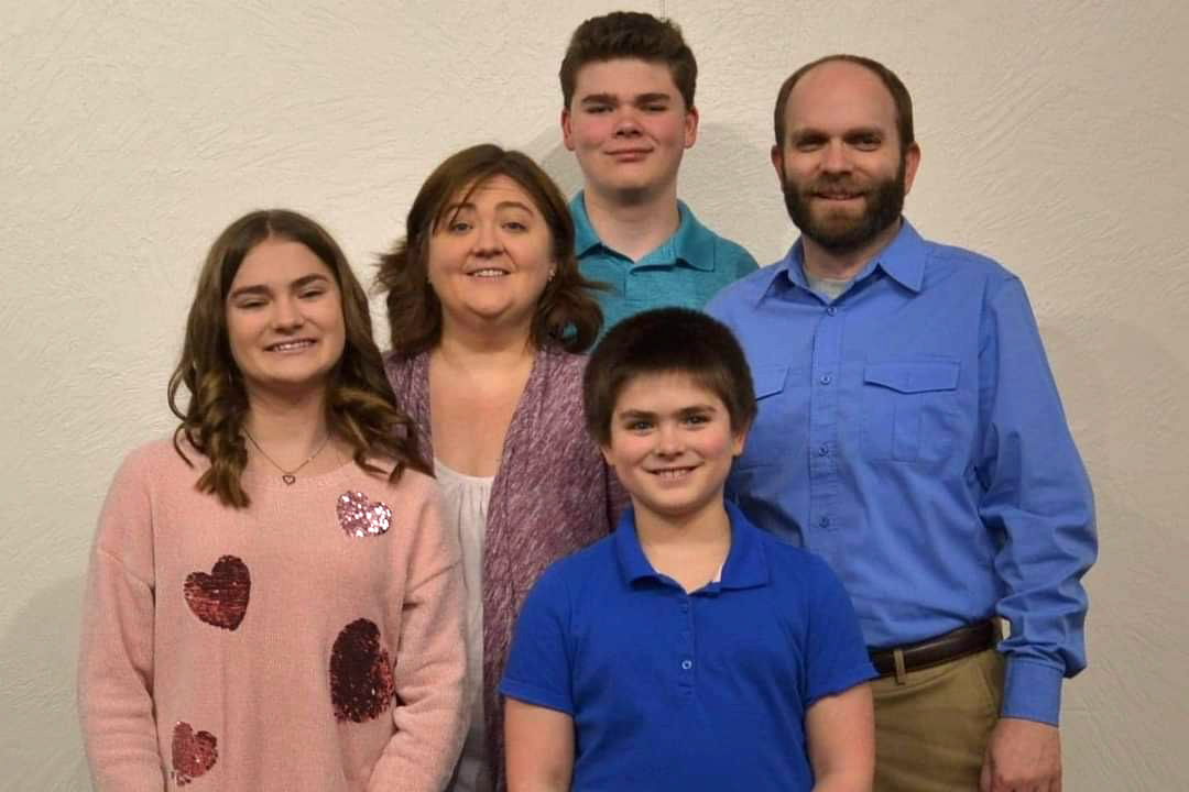 Stephanie and Mark Rotramel with their children Becca, left, Nathan, rear, and Nicholas, front. Photo courtesy of Stephanie Rotramel