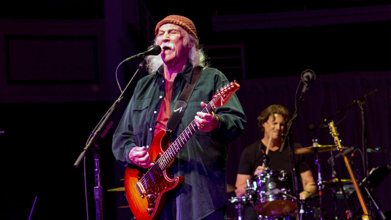 David Crosby performs in Indianapolis in November 2017. Photo by Raph_PH/Wikimedia/Creative Commons