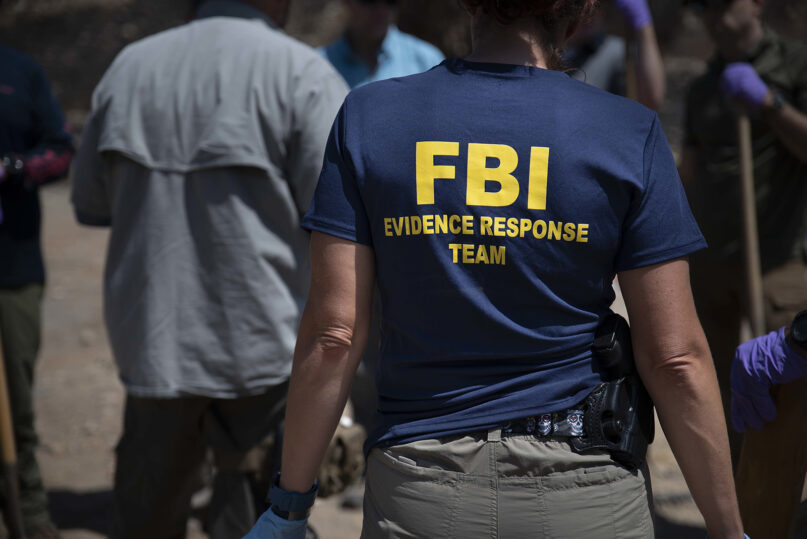 An FBI special agent in  2018. (U.S. Army Reserve photo by Sgt. Audrey Hayes/Creative Commons)