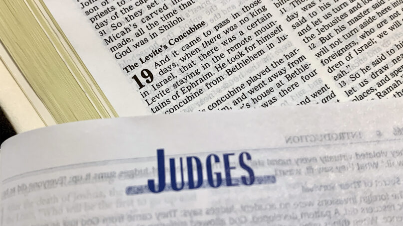 The Levite’s Concubine passage in the Book of Judges. RNS photo by Kit Doyle