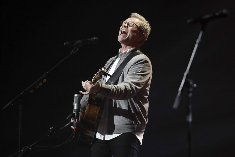 Steven Curtis Chapman performs during the Dove Awards on Oct. 15, 2019, in Nashville, Tennessee. (AP Photo/Mark Humphrey)