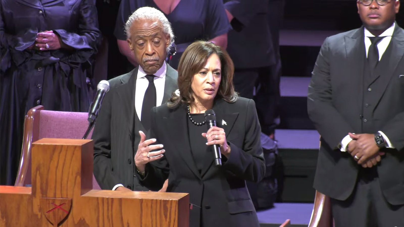 At Tyre Nichols’ funeral, VP Harris and Sharpton among those praying and promising reform