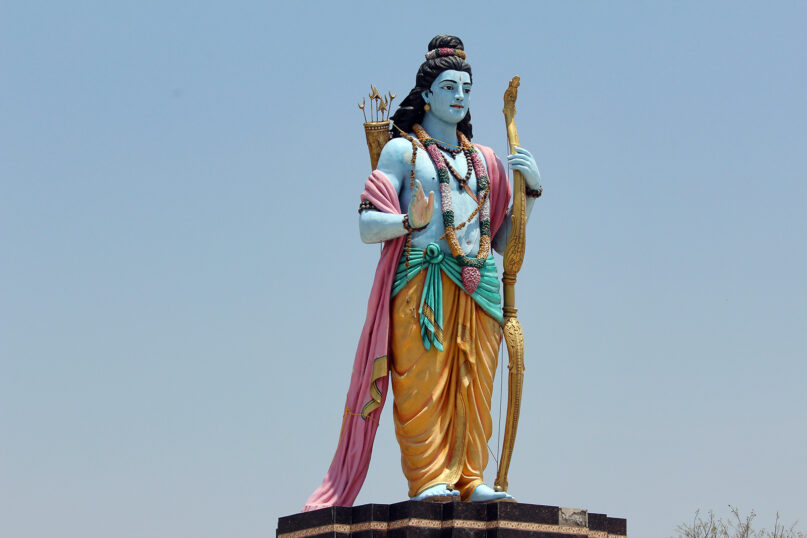 A statue of the Hindu god Ram. Photo by Pavan Kumaar/Unsplash/Creative Commons