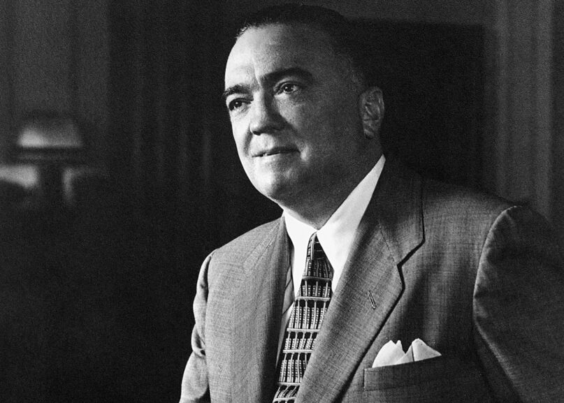 J. Edgar Hoover in an undated FBI file photo. Photo courtesy of FBI/Wikipedia/Creative Commons