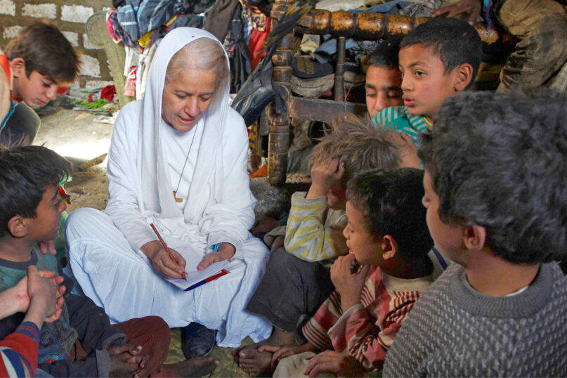 Spiritual Exemplar Mama Maggie Gobran ministers in the slums of Cairo, Egypt. Photo courtesy of USC