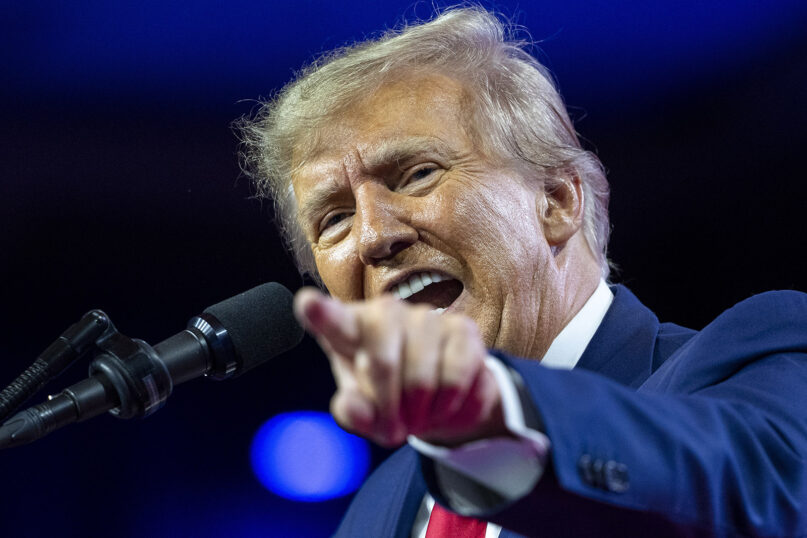 Former President Donald Trump speaks at the Conservative Political Action Conference, CPAC 2023, March 4, 2023, at National Harbor in Oxon Hill, Md. (AP Photo/Alex Brandon)