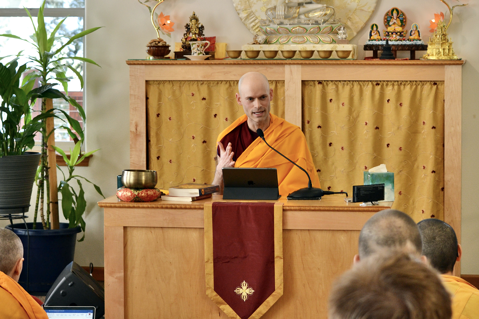 Venerable Thubten Ngawang in 2023 Near Newport, Washington. Photo courtesy of Sravasti Abbey