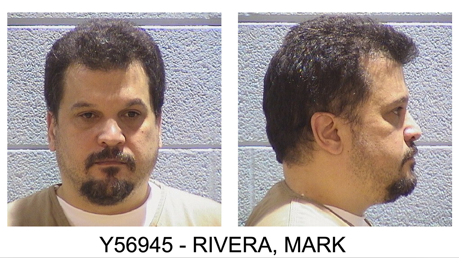 Mark Rivera was admitted to Stateville Correctional Center in Crest Hill, Illinois, on March 24, 2023. Photos via Illinois Department of Corrections