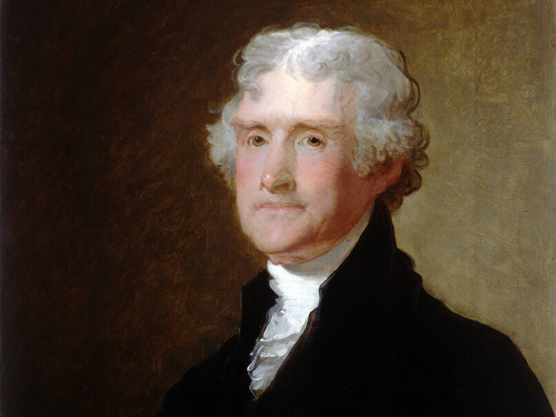 Portrait of Thomas Jefferson by Gilbert Stuart, c. 1821. Image courtesy of Wikipedia/Creative Commons