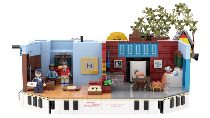 A preview look at the Lego set inspired by Mister Rogers. Lego Ideas, courtesy of Matt Smith