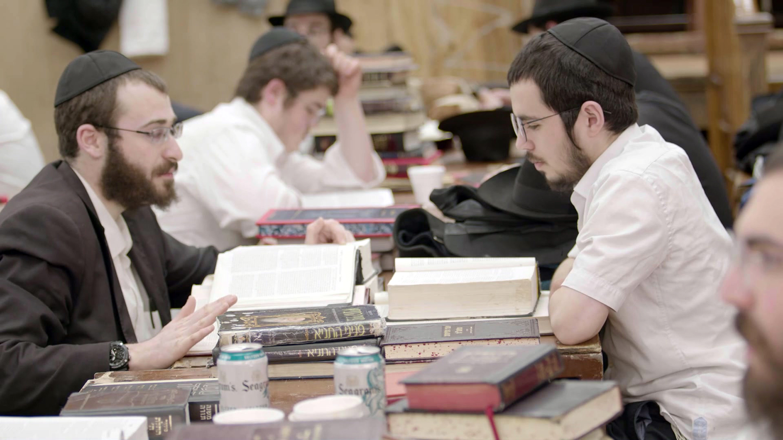 A still of students studying in Brooklyn, New York, in the documentary “Sabbath." Image courtesy Journey Films