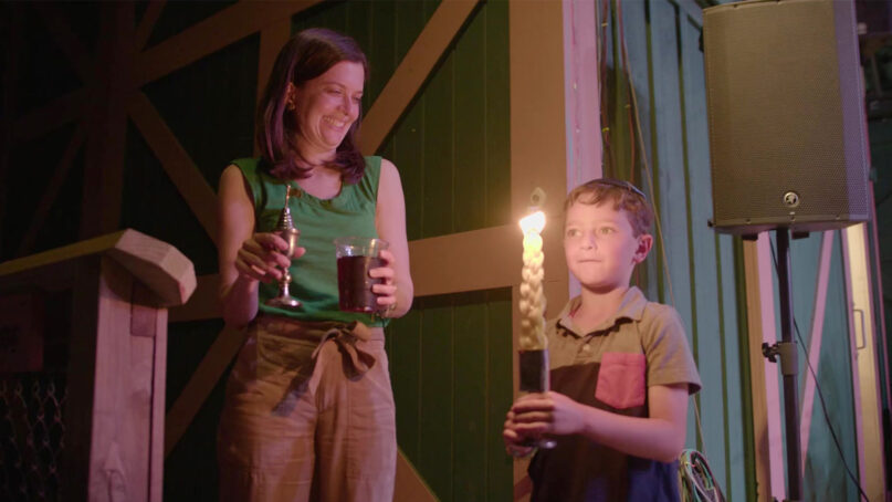 Anna Serviansky, left, is camp director and head of education for Ramah Darom, a Jewish summer camp, shown here in the documentary “Sabbath.