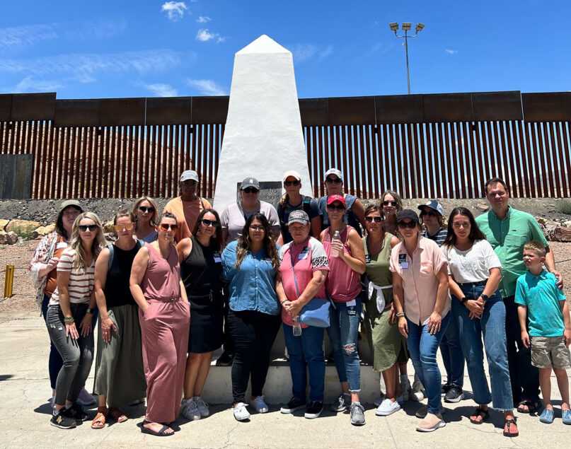 Bri Stensrud joins a group from Women of Welcome, which aims to teach community members about immigration through a biblical lens. Courtesy of Stensrud