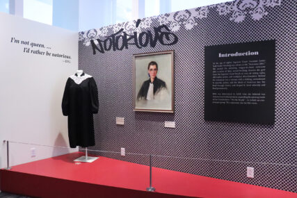 A special exhibition about Supreme Court Justice Ruth Bader Ginsburg is featured in its last stop on a national tour at the Capital Jewish Museum in Washington, D.C., on June 1, 2023. RNS photo by Adelle M. Banks