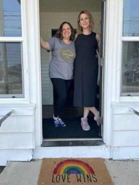 Heather, left, and Natalie Drew at their house in Grand Rapids, Michigan. RNS photo by Kathryn Post