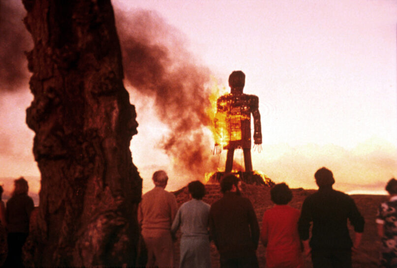 A still from the 1973 film “The Wicker Man.” Photo © Rialto Pictures/ Studiocanal