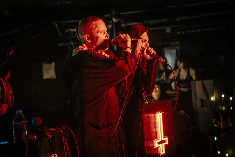 Satanic Planet performs in Brooklyn, New York, in April 2023. Photo by Becky DiGiglio
