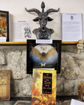 Witchcraft is present in Scottish folklore past and present and has continued to inspire conversation with things like books and figurines. Photo by Sukhada Tatke