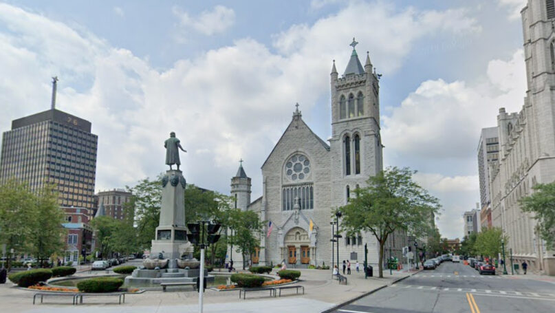 The Cathedral of the Immaculate Conception in Syracuse, New York, is the seat of the Diocese of Syracuse. Photo courtesy Google Maps