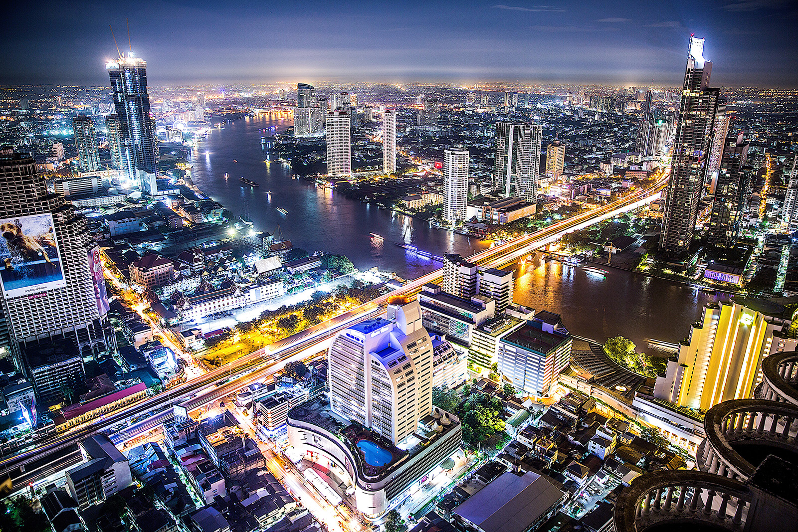 Aerial view of Bangkok, Thailand, at night. Photo by Braden Jarvis/Unsplash/Creative Commons