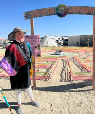 John Brett at Burning Man 2022 in Black Rock City, Nevada. Photo by Annie Dunlap