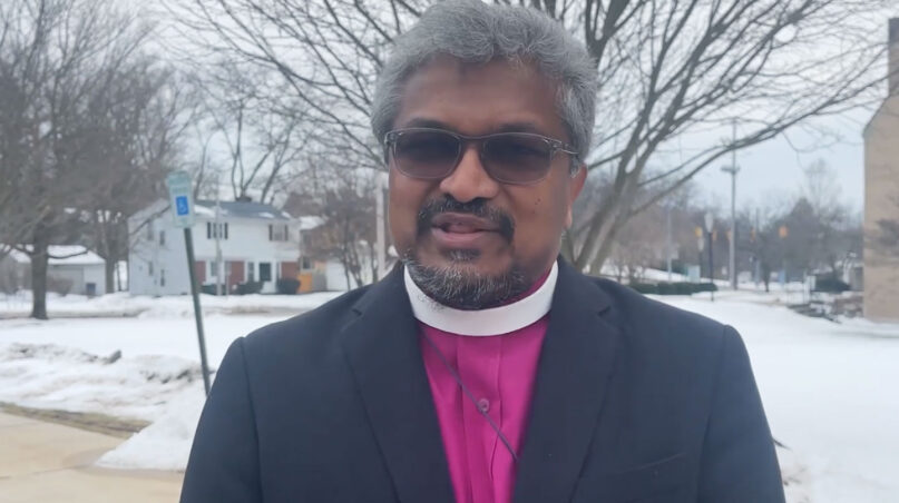 The Rt. Rev. Prince Grenville Singh, provisional bishop of the Episcopal dioceses of Eastern and Western Michigan. Video screen grab courtesy of the Episcopal Diocese of Eastern Michigan