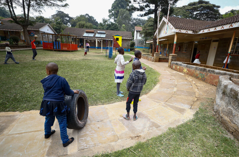 Children play at the Nyumbani Children's Home in Nairobi, Kenya. Tuesday, Aug. 15, 2023. The orphanage, which is heavily reliant on foreign donations, cares for over 100 children with HIV whose parents died of the disease and provides them with housing, care, and PEPFAR supplied anti-retroviral drugs. A U.S. foreign aid program that officials say has saved 25 million lives in Africa and elsewhere is being threatened by some Republicans who fear program funding might go to organizations that promote abortion. (AP Photo/Brian Inganga)