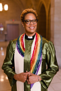 The Rev. Adriene Thorne, minister at Riverside Church in New York. Photo courtesy of Corrie Aune
