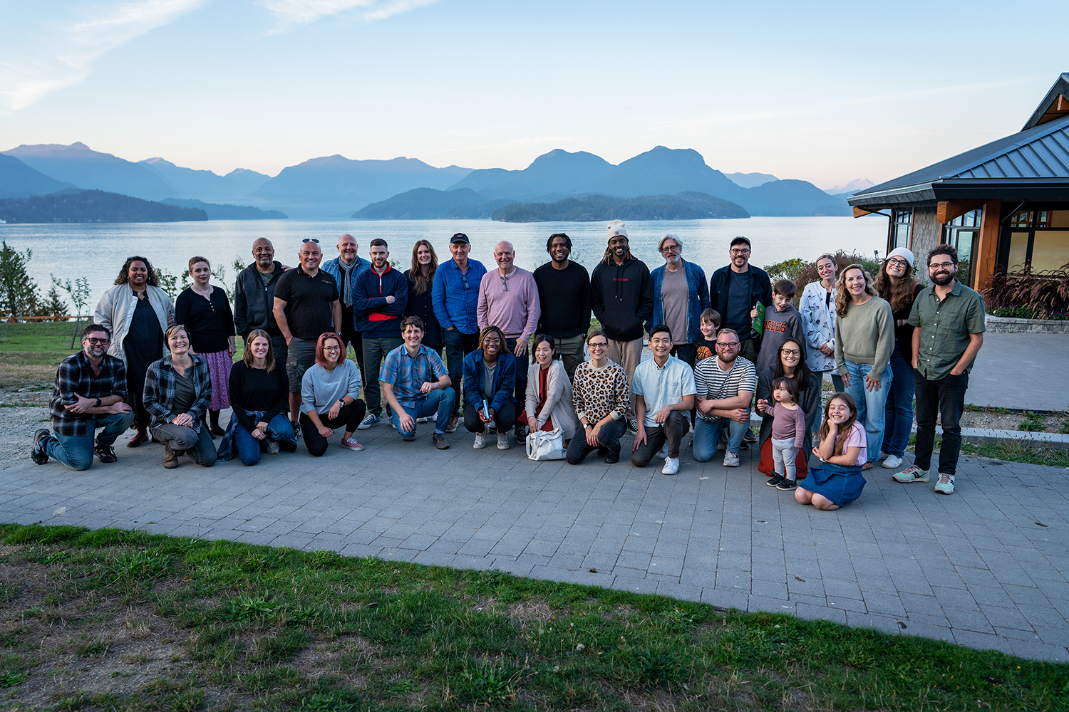 Attendees of the album-writing retreat brought nearly 50 people, not all pictured, to an island off the coast of Vancouver to collaborate and write the twelve-track album. Photo courtesy The Porter’s Gate
