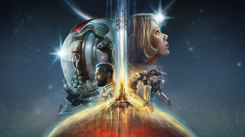 A Starfield video game poster. (Image courtesy of Bethesda Game Studios)
