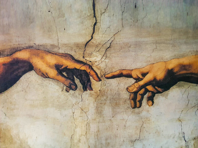 Detail from The Creation of Adam by Michelangelo