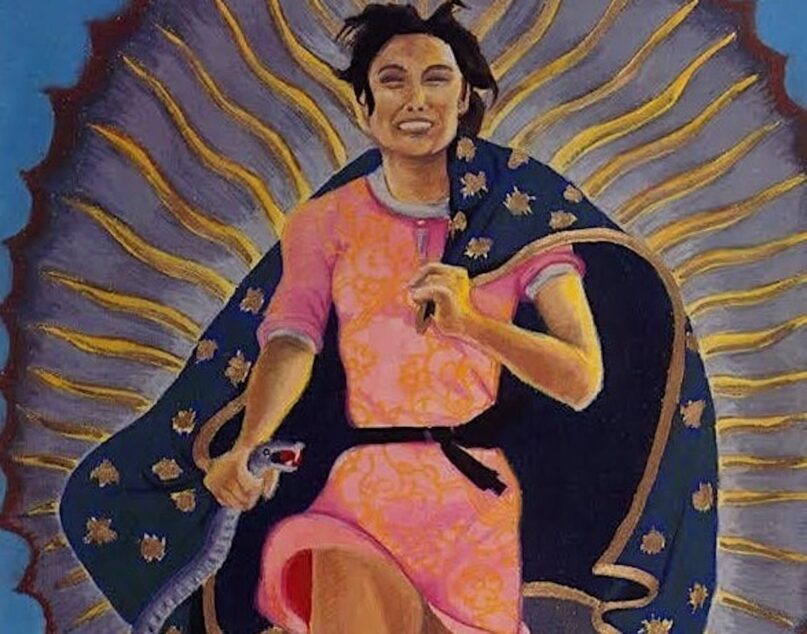 Chicana artist Yolanda Lopez's artwork: 'Portrait of the Artist as the Virgin of Guadalupe.' (Yolanda Lopez</span>, <a class=