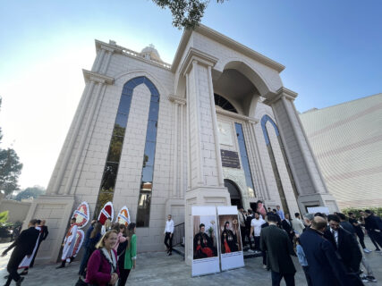The exterior of the new Mor Ephrem Syriac Orthodox Church, Sunday, Oct. 15, 2023, in Istanbul, Turkey. (RNS photo/David I. Klein)