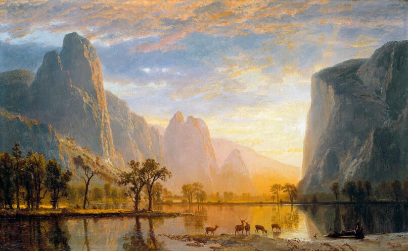 'Valley of the Yosemite' by the 19th-century artist Albert Bierstadt, owned by the Museum of Fine Arts, Boston. (VCG Wilson/Corbis via Getty Images)