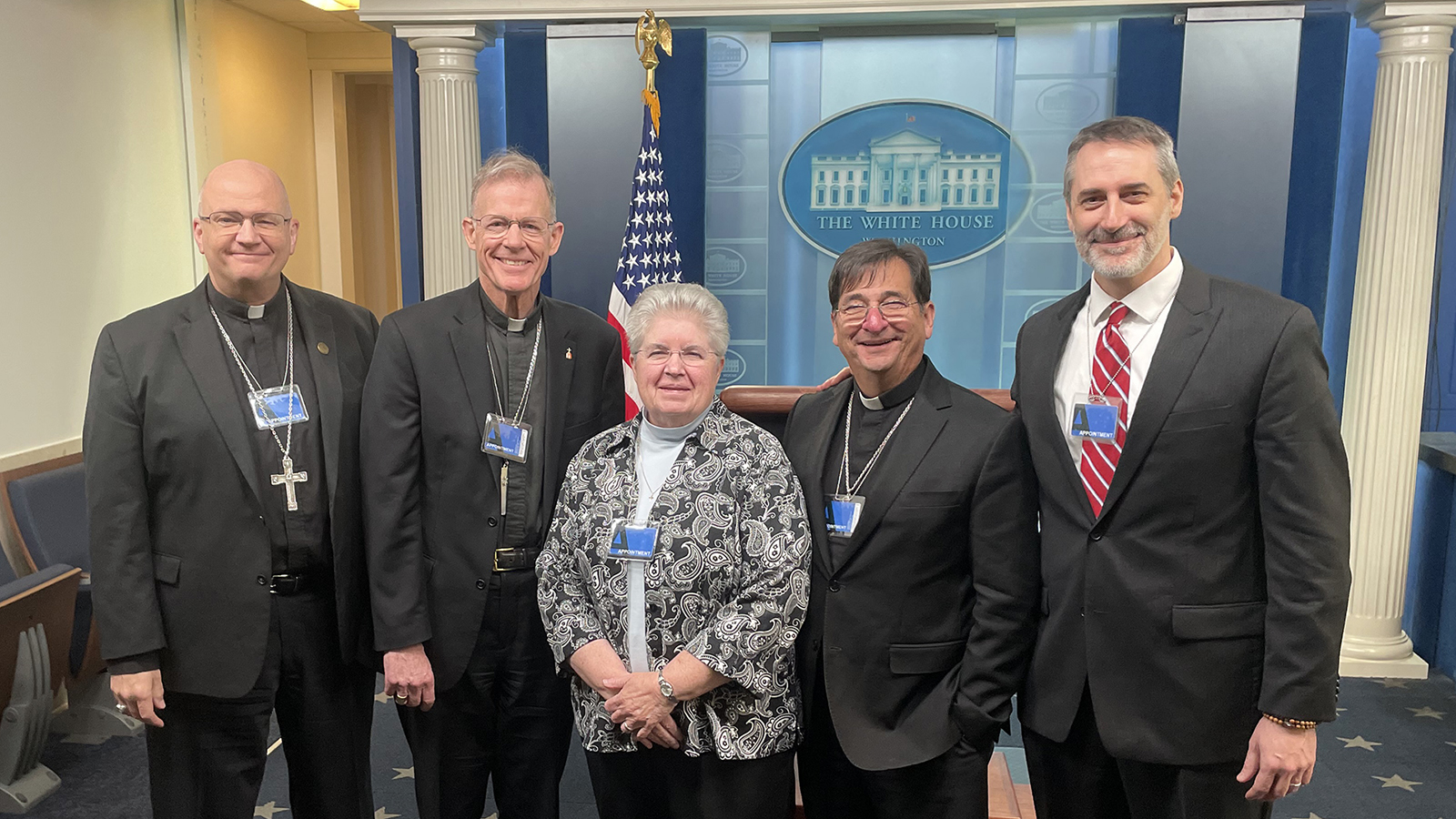 Three Catholic bishops and a nun walk into the White House. Here’s why it’s no joke.