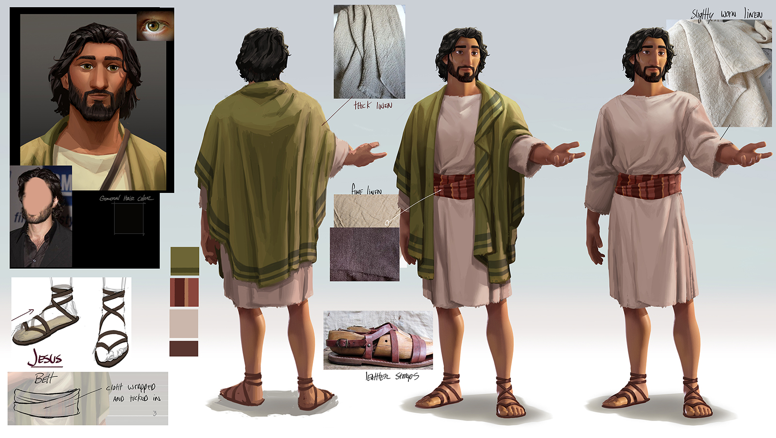 A "concept image" of the Jesus character from the forthcoming animated version of the classic "Jesus." (Image courtesy Jesus Film Project)