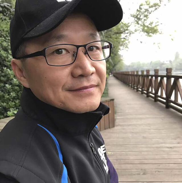 In this Dec. 15, 2018 photo provided by Ge Yunxia, church elder Ding Zhongfu visits a park in Hefei city, in central China's Anhui province. Ding and four other people, all senior in the Ganquan church were detained by police in November on suspicion of fraud, according to a bulletin from the church. (Ge Yunxia via AP)