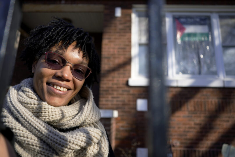 Cydney Wallace poses for a photo in Chicago, Tuesday, Nov. 28, 2023. Cydney Wallace is a Black Jewish woman who recently went on a trip to Israel and the West Bank through a trip called 
