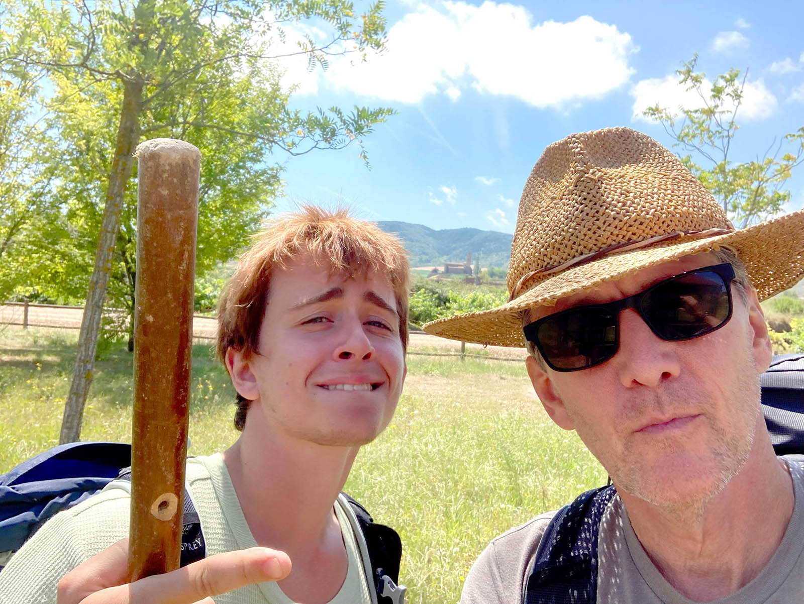 Andrew McCarthy and son, Sam, along Spain's Camino de Santiago. (Photo via Instagram/Andrew McCarthy)