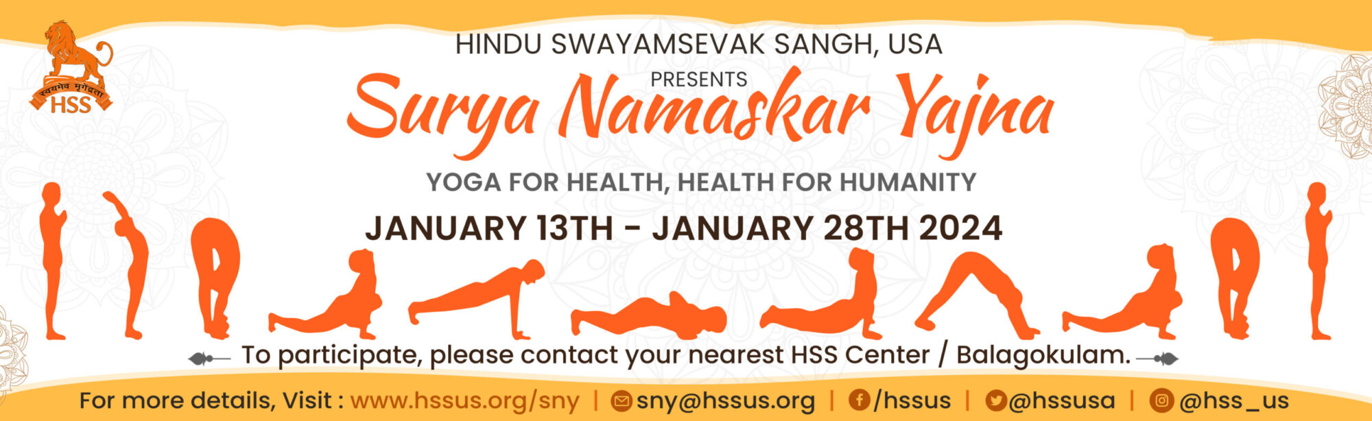 HSS announces 17th annual ‘Health for Humanity’ Yogathon