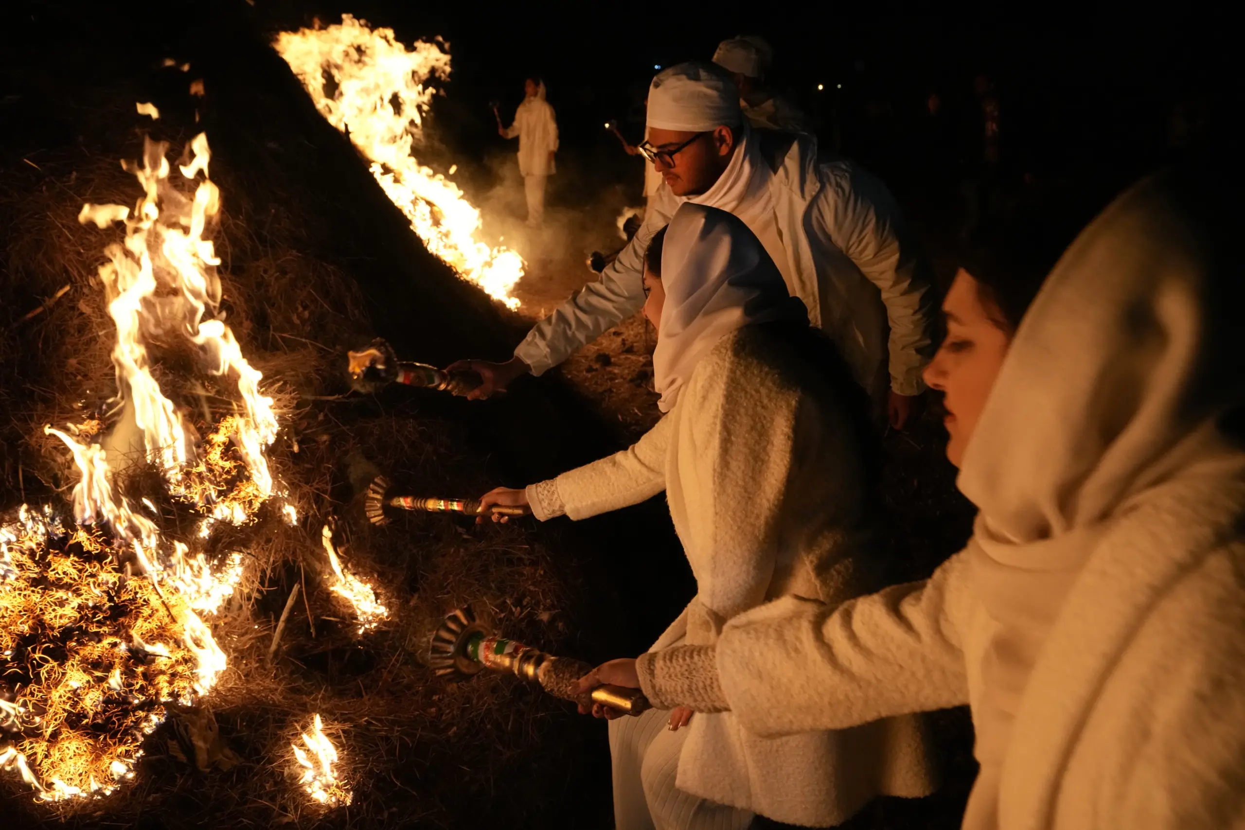 With bonfires and hope, Iran’s minority Zoroastrians celebrate Sadeh and the end of cold winter days