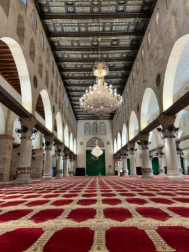 The Ali family experienced a largely empty Al-Aqsa Mosque during their visit. (Photo by Dilshad Ali)